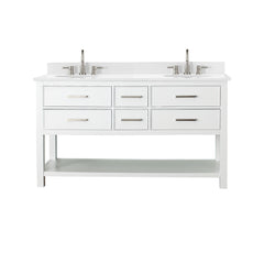 Brooks 60 in. Double Sink Bathroom Vanity