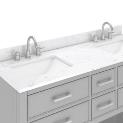 Brooks 60 in. Double Sink Bathroom Vanity