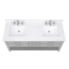 Brooks 60 in. Double Sink Bathroom Vanity
