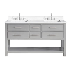 Brooks 60 in. Double Sink Bathroom Vanity