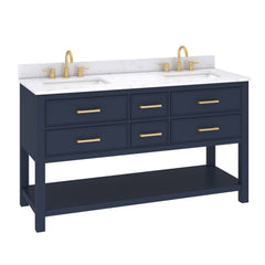 Brooks 60 in. Double Sink Bathroom Vanity
