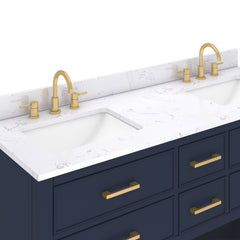Brooks 60 in. Double Sink Bathroom Vanity