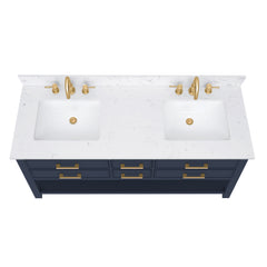 Brooks 60 in. Double Sink Bathroom Vanity