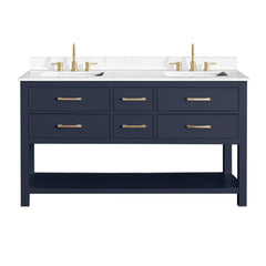 Brooks 60 in. Double Sink Bathroom Vanity