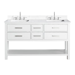 Brooks 60 in. Double Sink Bathroom Vanity
