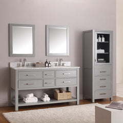 Brooks 60 in. Double Sink Bathroom Vanity