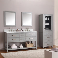 Brooks 60 in. Double Sink Bathroom Vanity