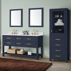 Brooks 60 in. Double Sink Bathroom Vanity