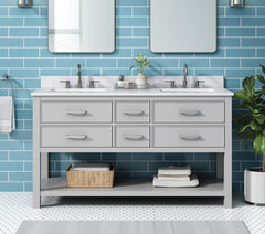 Brooks 60 in. Double Sink Bathroom Vanity