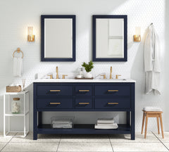 Brooks 60 in. Double Sink Bathroom Vanity