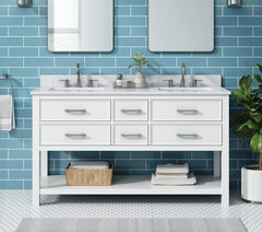 Brooks 60 in. Double Sink Bathroom Vanity