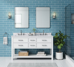 Brooks 60 in. Double Sink Bathroom Vanity
