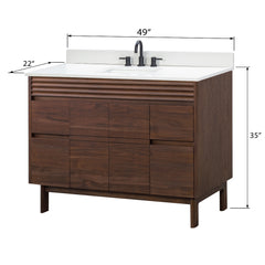 Carina 48 in. Single Sink Bathroom Vanity