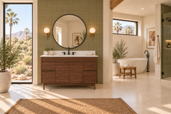 Carina 48 in. Single Sink Teak Wood Bathroom Vanity