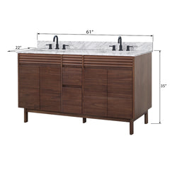 Carina 60 in. Double Sink Bathroom Vanity