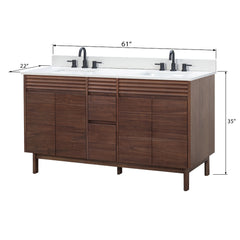 Carina 60 in. Double Sink Bathroom Vanity