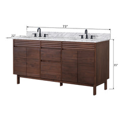 Carina 72 in. Double Sink Bathroom Vanity