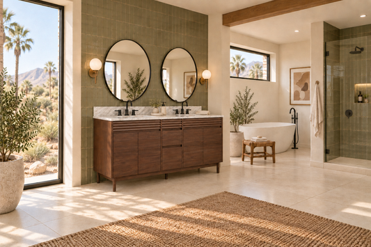 Carina 72 in. Double Sink Teak Wood Bathroom Vanity