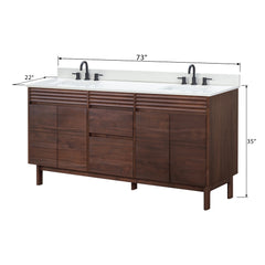 Carina 72 in. Double Sink Bathroom Vanity
