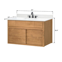Colbie 42 in. Single Sink Bathroom Vanity with Dual Mount Option
