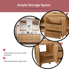 Coventry 72 in. Double Sink Bathroom Vanity