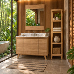 Coventry 48 in. Single Sink Teak Wood Bathroom Vanity