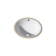 16 in. Undermount Oval Vitreous China Sink in White
