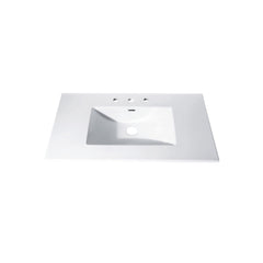 Vitreous China Top with Integrated Bowl (8" Holes)