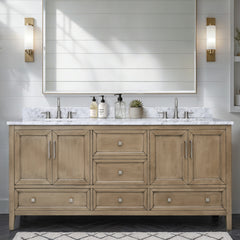 Everette 72 in. Double Sink Bathroom Vanity