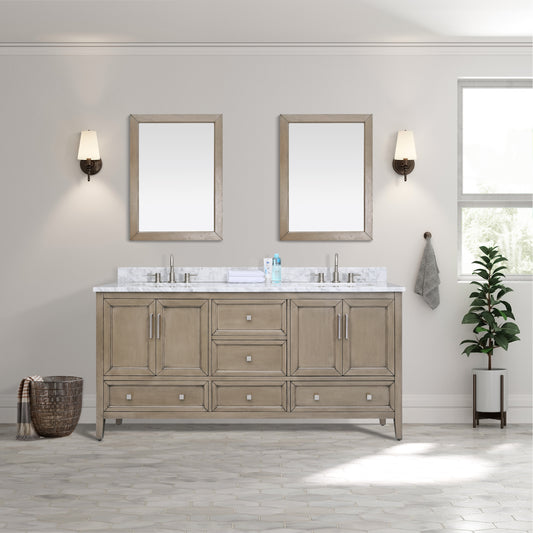 Everette 72 in. Double Sink Bathroom Vanity