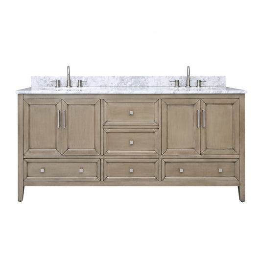 Everette 72 in. Double Sink Bathroom Vanity