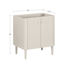 Haley 30 in. Single Sink Bathroom Vanity with Wall-Mount Option
