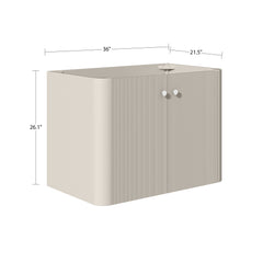 Haley 36 in. Single Sink Bathroom Vanity with Wall-Mount Option