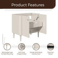 Haley 36 in. Single Sink Bathroom Vanity with Wall-Mount Option