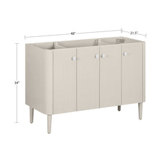Haley 48 in. Single Sink Bathroom Vanity with Wall-Mount Option