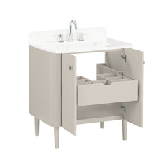 Haley 30 in. Single Sink Bathroom Vanity with Wall-Mount Option