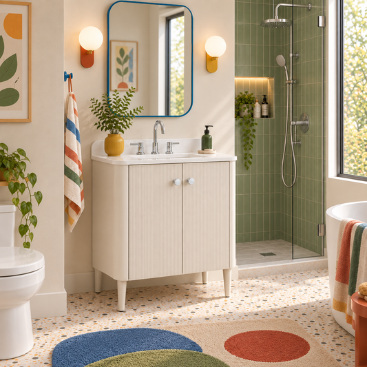 Haley 30 in. Single Sink Bathroom Vanity with Wall-Mount Option