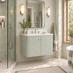 Haley 30 in. Single Sink Bathroom Vanity with Wall-Mount Option