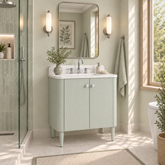 Haley 30 in. Single Sink Bathroom Vanity with Wall-Mount Option