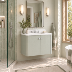 Haley 30 in. Single Sink Bathroom Vanity with Wall-Mount Option