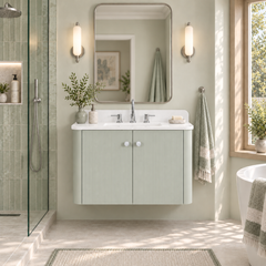 Haley 30 in. Single Sink Bathroom Vanity with Wall-Mount Option