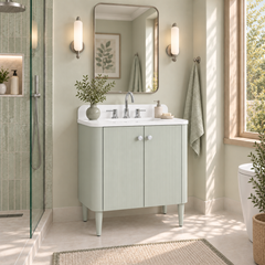 Haley 30 in. Single Sink Bathroom Vanity with Wall-Mount Option