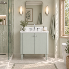 Haley 30 in. Single Sink Bathroom Vanity with Wall-Mount Option