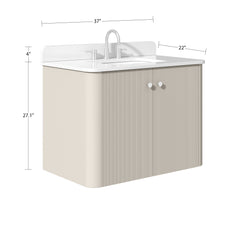 Haley 36 in. Single Sink Bathroom Vanity with Wall-Mount Option