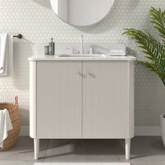 Haley 36 in. Single Sink Bathroom Vanity with Wall-Mount Option