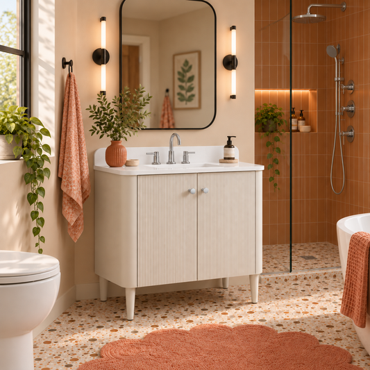 Haley 36 in. Single Sink Bathroom Vanity with Wall-Mount Option