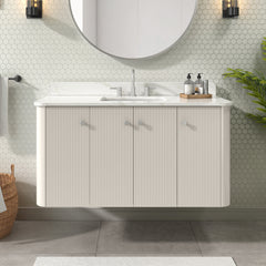 Haley 48 in. Single Sink Bathroom Vanity with Wall-Mount Option