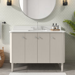 Haley 48 in. Single Sink Bathroom Vanity with Wall-Mount Option