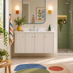 Haley 48 in. Single Sink Bathroom Vanity with Wall-Mount Option
