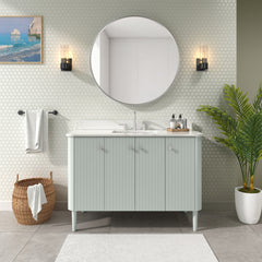 Haley 48 in. Single Sink Bathroom Vanity with Dual Mount Option